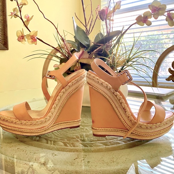 Christian Louboutin Leather Platform Wedge - Picture 4 of 13